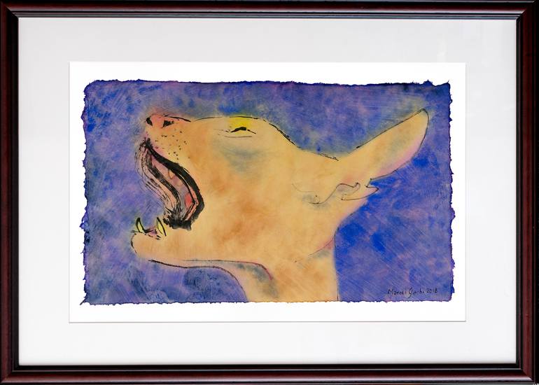 Original Expressionism Animal Drawing by Marcel Garbi