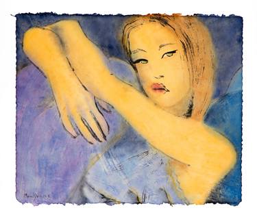 Original Expressionism Women Paintings by Marcel Garbi