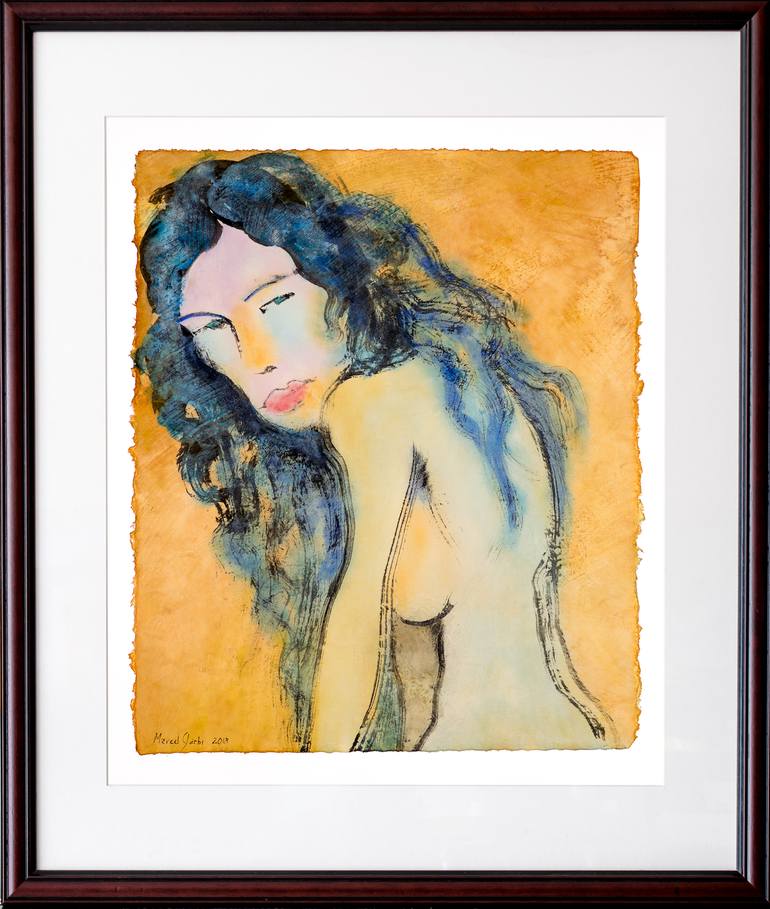 Original Nude Drawing by Marcel Garbi