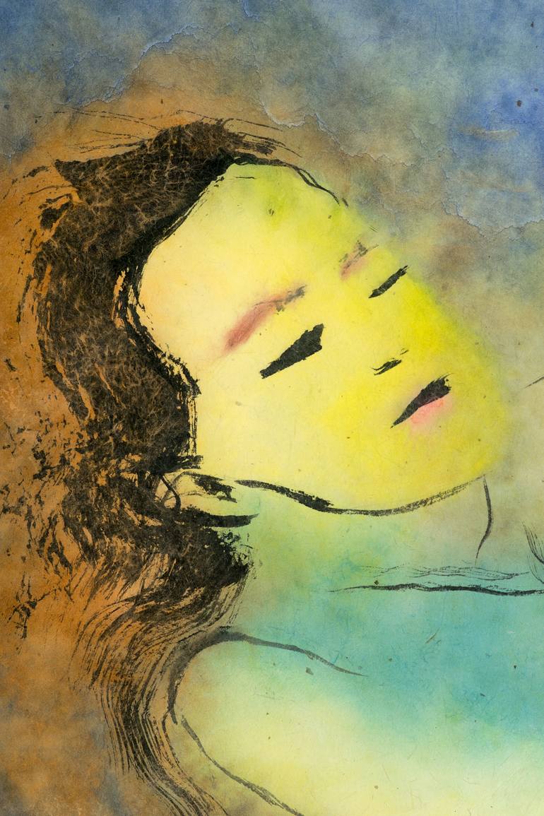 Original Expressionism Religion Painting by Marcel Garbi