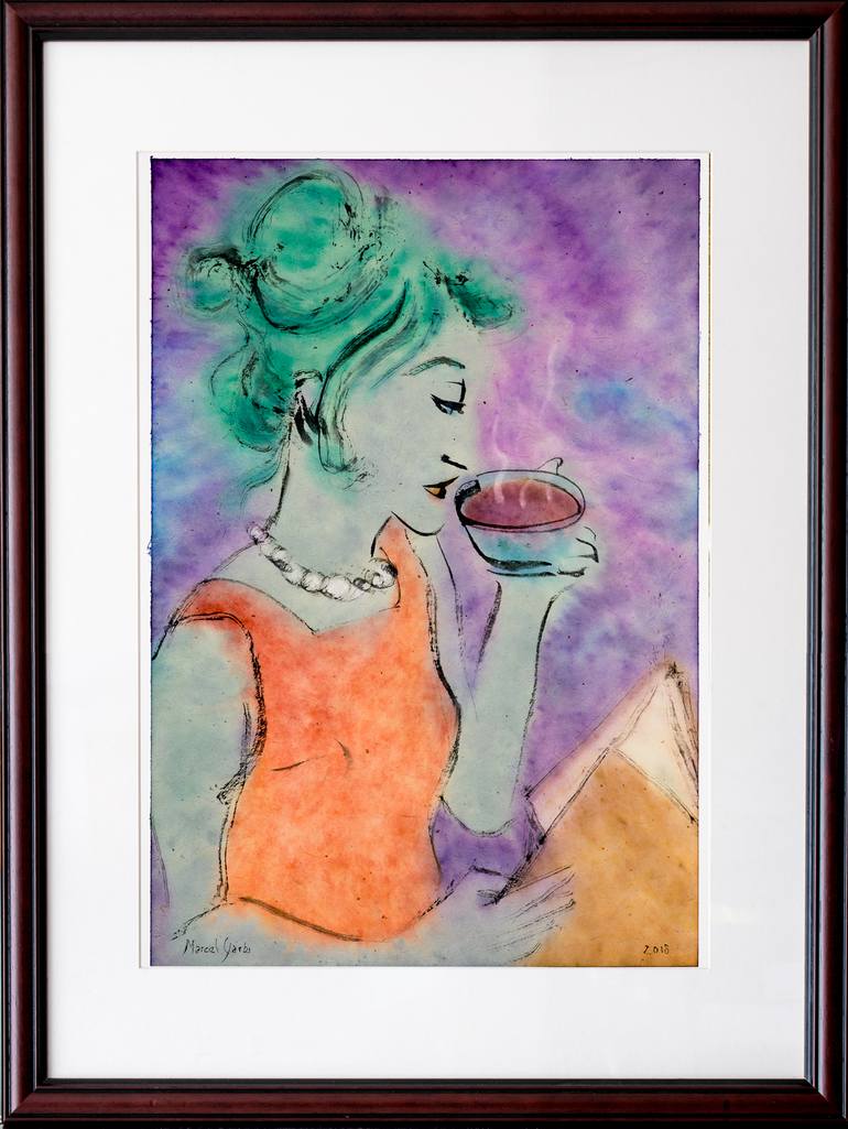 Original Women Painting by Marcel Garbi