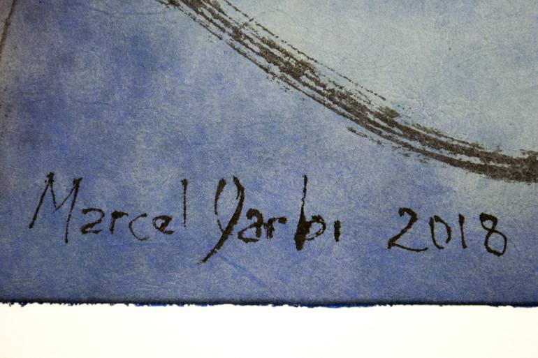 Original Expressionism People Painting by Marcel Garbi