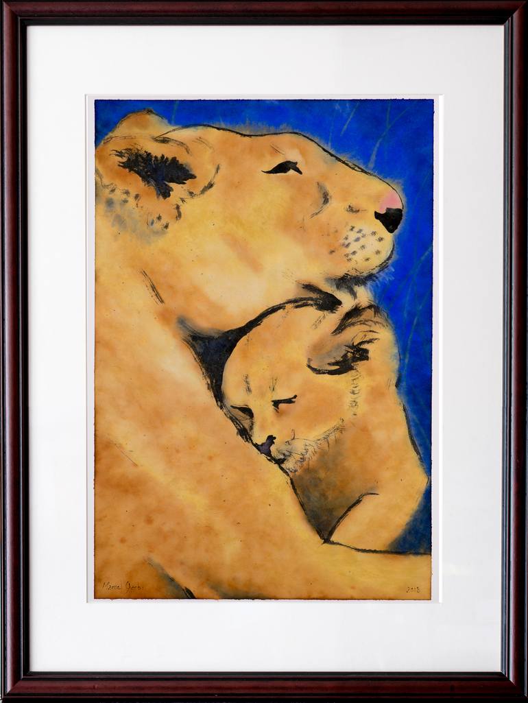 Original Animal Painting by Marcel Garbi