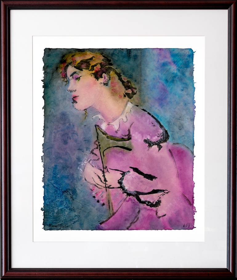 Original Women Painting by Marcel Garbi