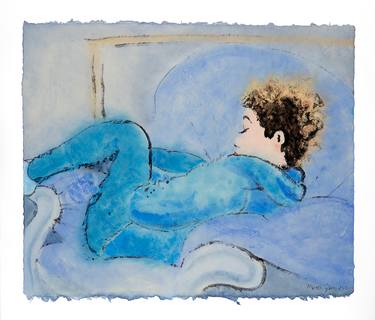 Original Expressionism Family Drawings by Marcel Garbi