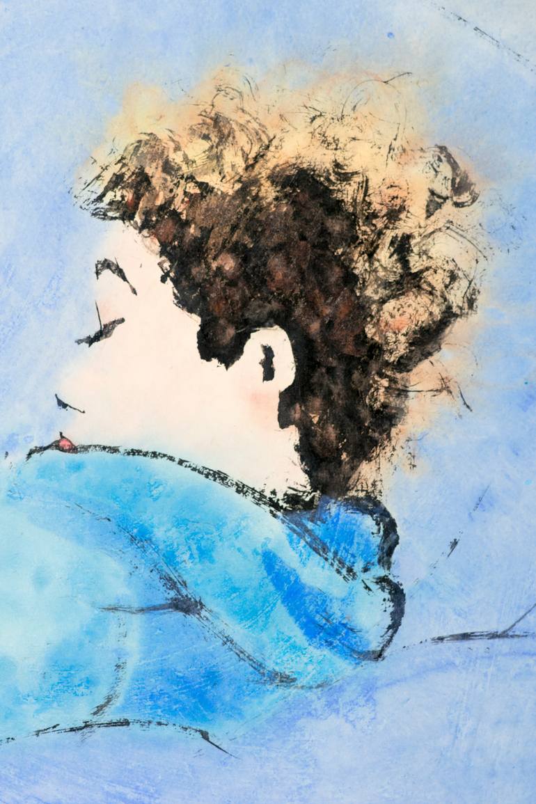 Original Expressionism Family Drawing by Marcel Garbi