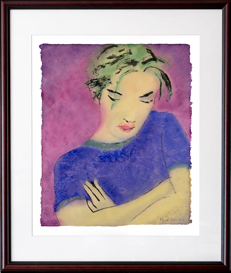 Original Expressionism Family Painting by Marcel Garbi