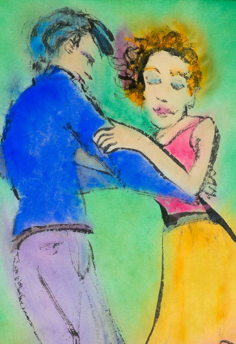 Original Expressionism Music Drawing by Marcel Garbi