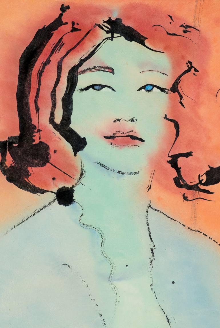 Original Women Painting by Marcel Garbi