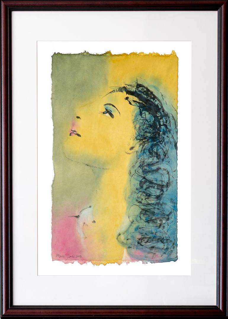 Original Portrait Painting by Marcel Garbi