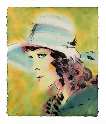 Original Expressionism Portrait Paintings by Marcel Garbi