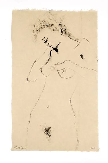 Original Nude Drawings by Marcel Garbi