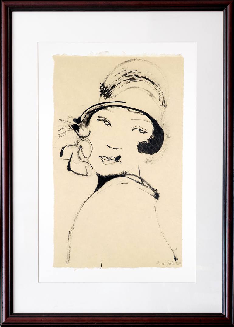 Original Expressionism Performing Arts Drawing by Marcel Garbi