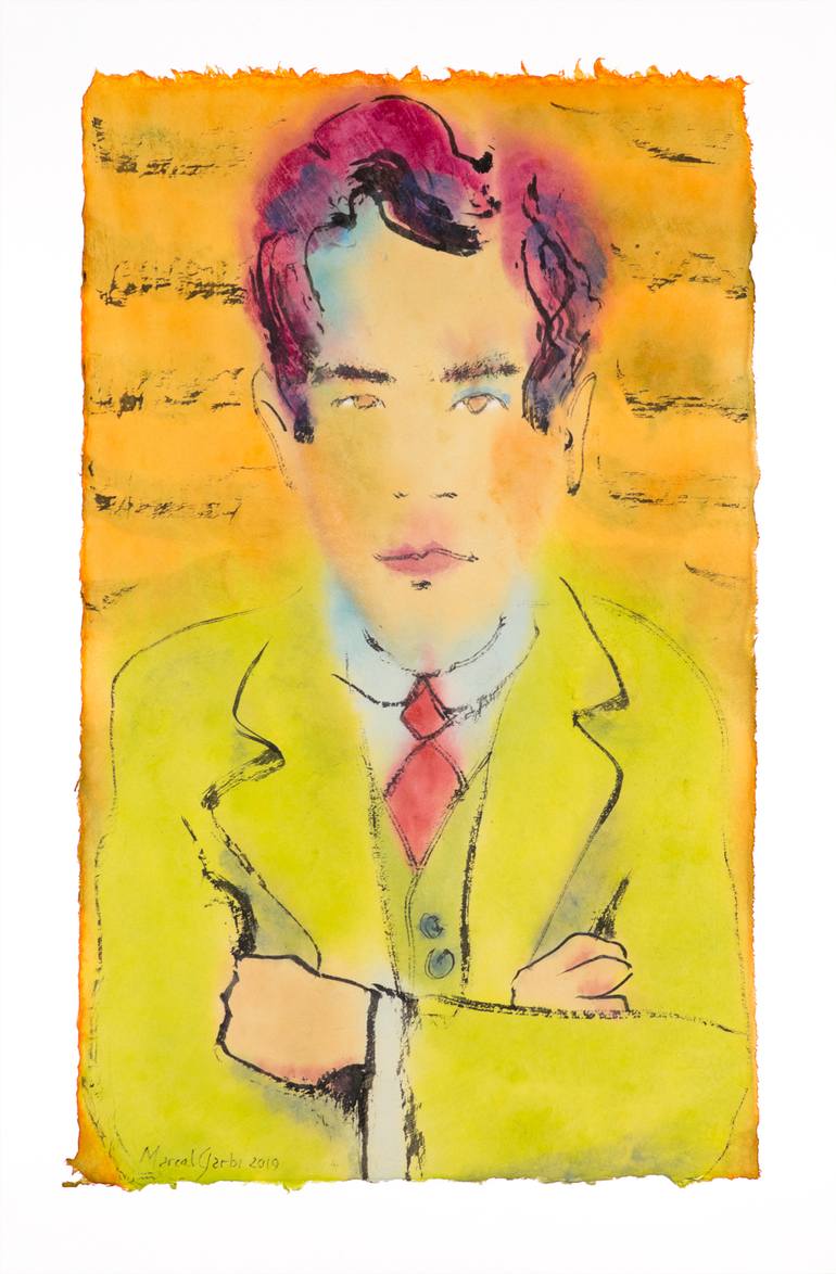 Original Expressionism Men Paintings by Marcel Garbi