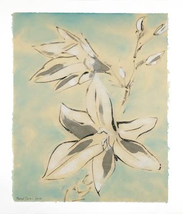 Original Floral Drawings by Marcel Garbi