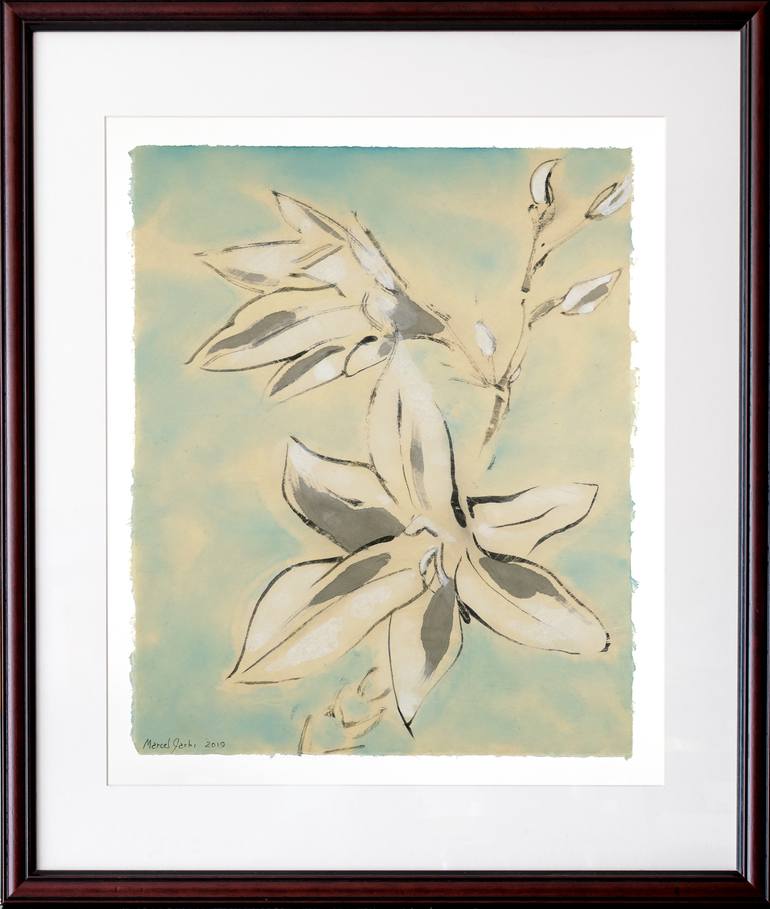 Original Floral Drawing by Marcel Garbi