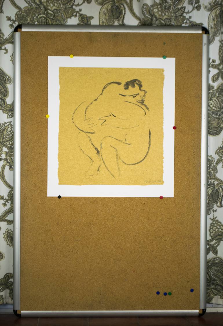 Original Love Drawing by Marcel Garbi