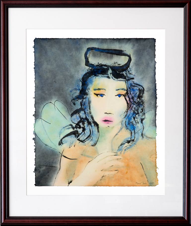 Original Expressionism Fantasy Painting by Marcel Garbi