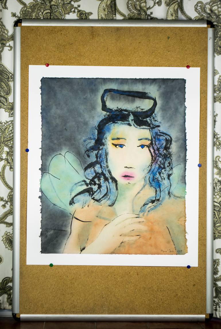 Original Expressionism Fantasy Painting by Marcel Garbi