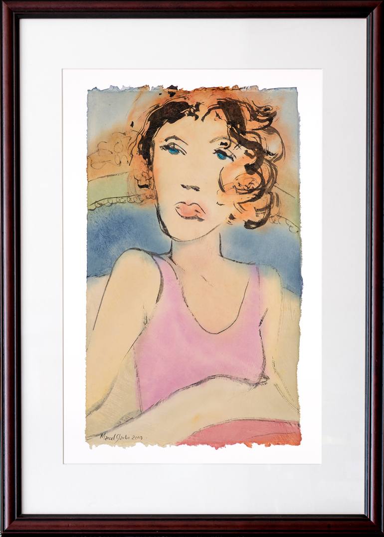 Original Women Painting by Marcel Garbi