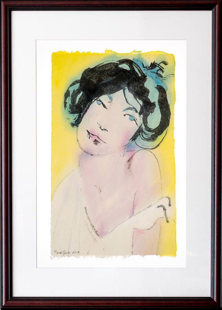 Original Women Painting by Marcel Garbi