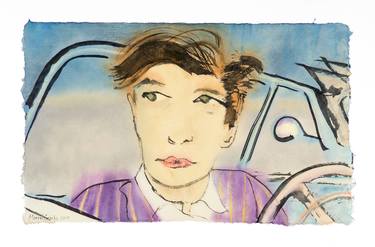 Original Expressionism Car Paintings by Marcel Garbi