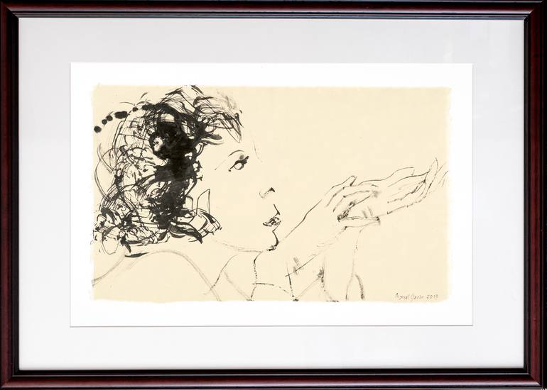 Original Women Drawing by Marcel Garbi