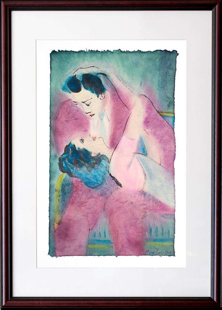 Original Love Painting by Marcel Garbi