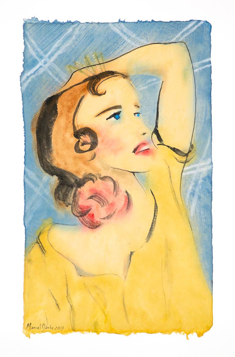 Original Expressionism Health & Beauty Paintings by Marcel Garbi