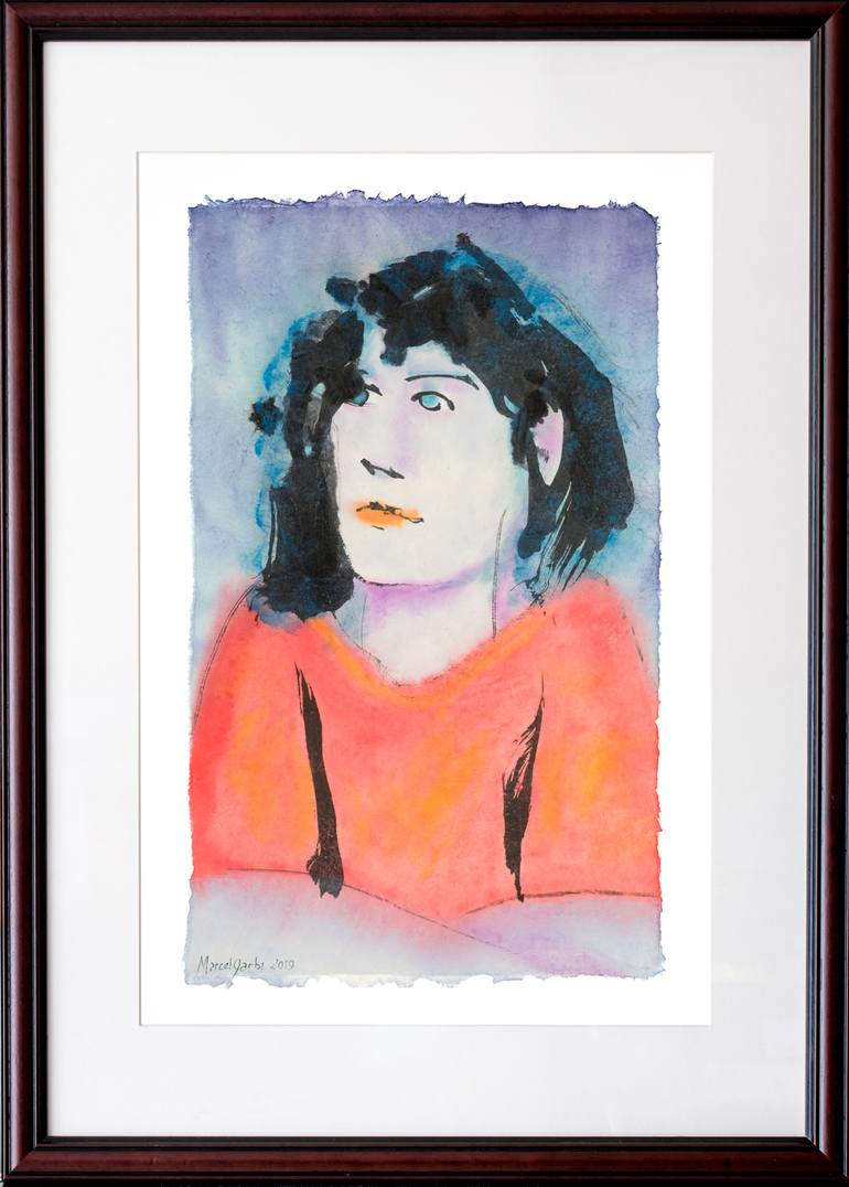 Original Portrait Painting by Marcel Garbi