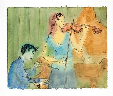 Original Music Paintings by Marcel Garbi