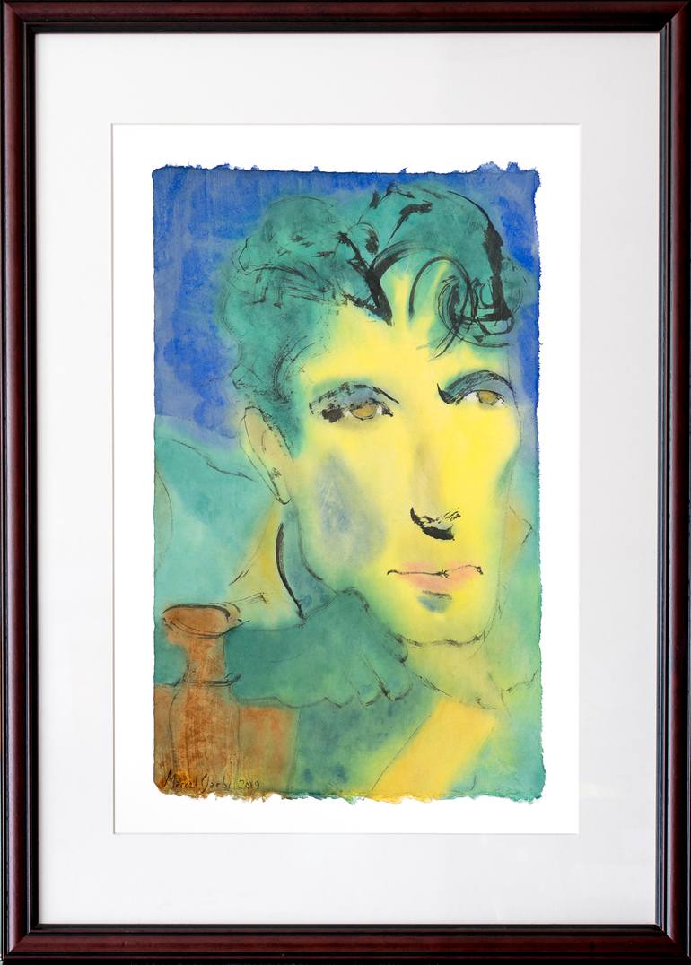 Original Minimalism Men Painting by Marcel Garbi