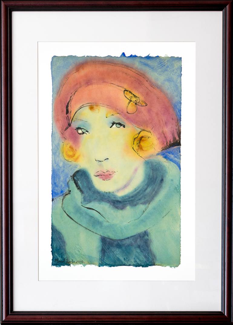 Original Minimalism Women Painting by Marcel Garbi