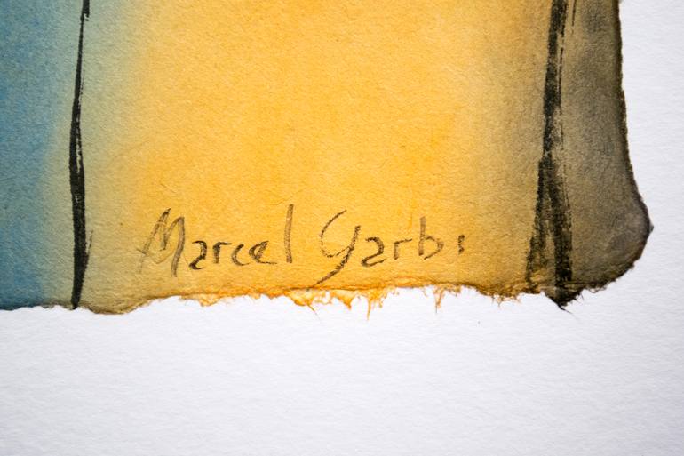 Original Minimalism Portrait Painting by Marcel Garbi