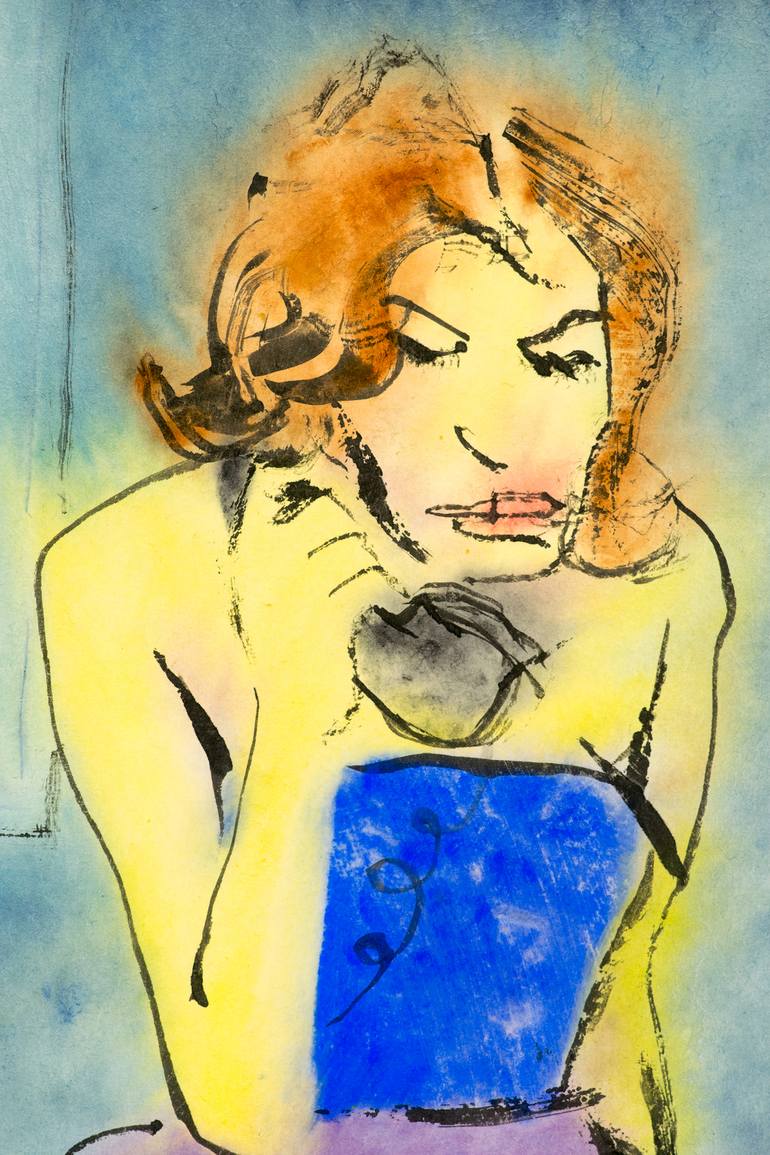 Original Women Painting by Marcel Garbi