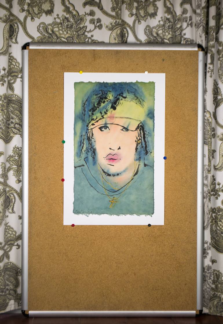 Original Minimalism Fashion Painting by Marcel Garbi