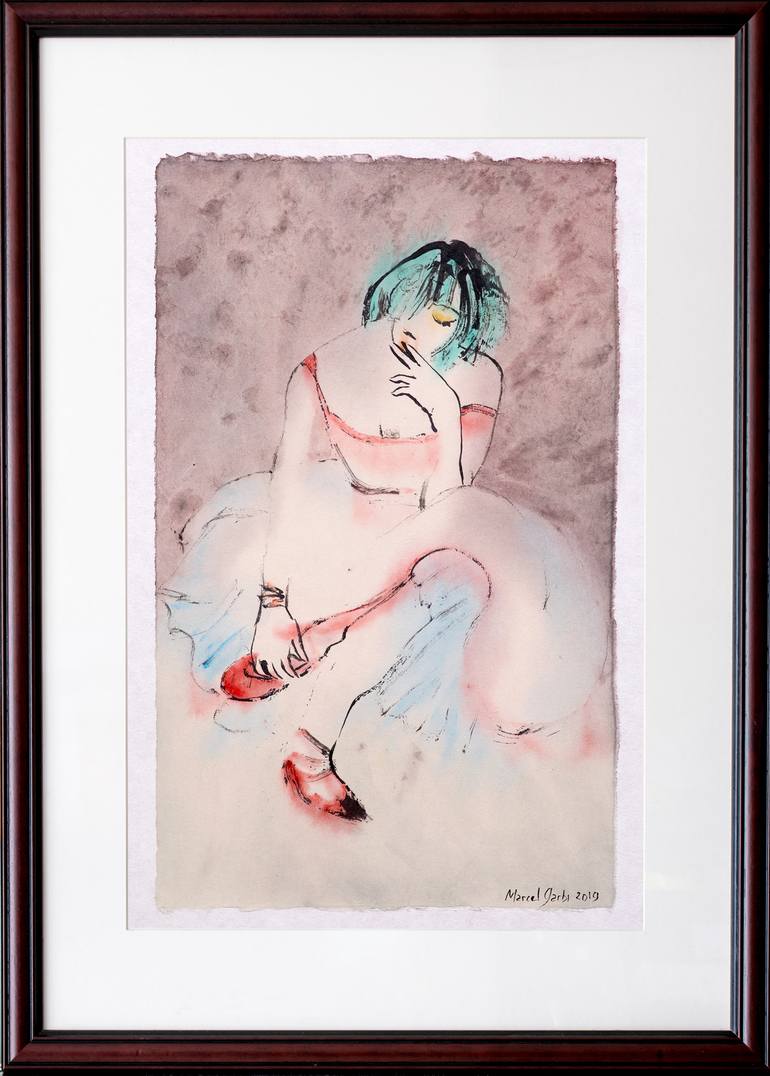 Original Women Painting by Marcel Garbi