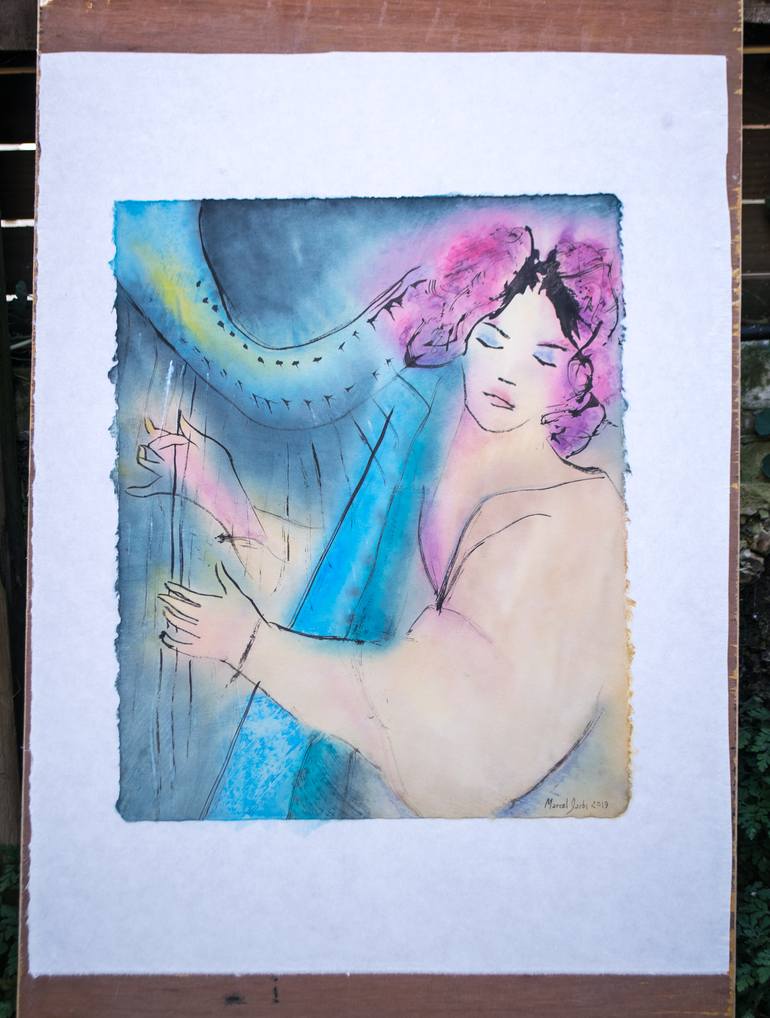 Original Expressionism Music Painting by Marcel Garbi