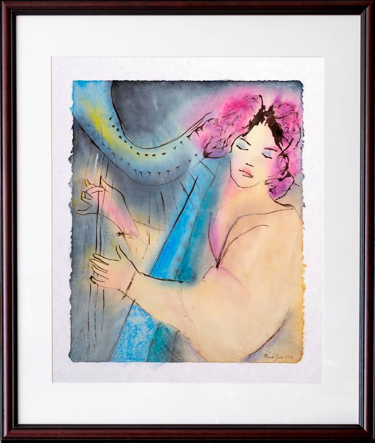 Original Expressionism Music Painting by Marcel Garbi