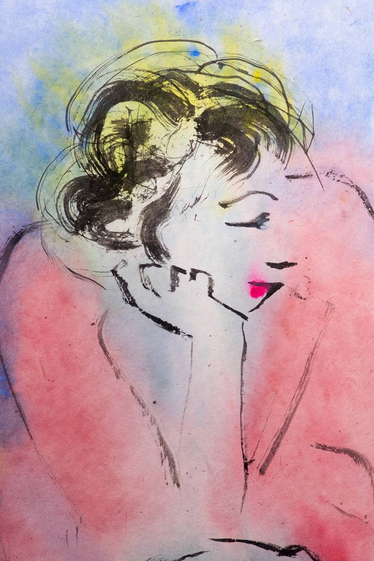 Original Women Painting by Marcel Garbi