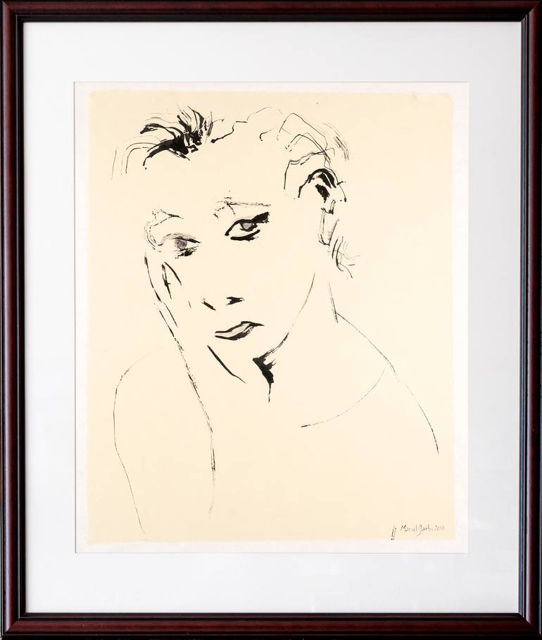 Original Portrait Drawing by Marcel Garbi