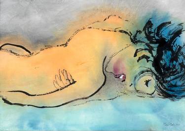 Original Minimalism Nude Paintings by Marcel Garbi
