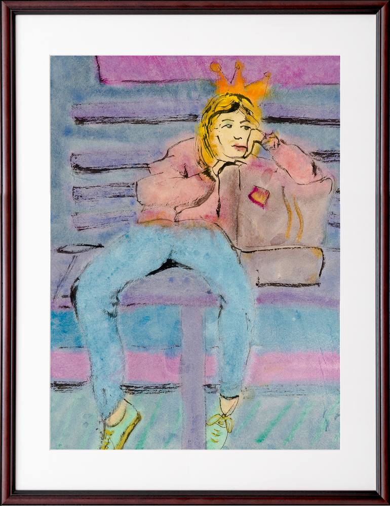 Original Women Painting by Marcel Garbi