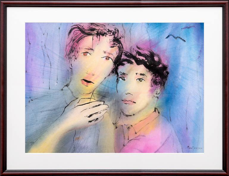 Original Minimalism Men Painting by Marcel Garbi