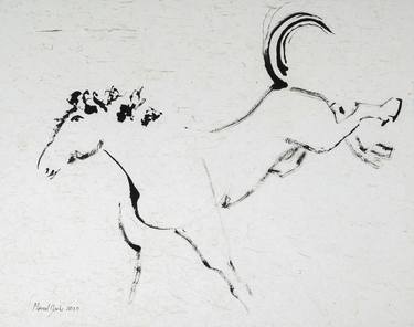 Original Minimalism Animal Drawings by Marcel Garbi