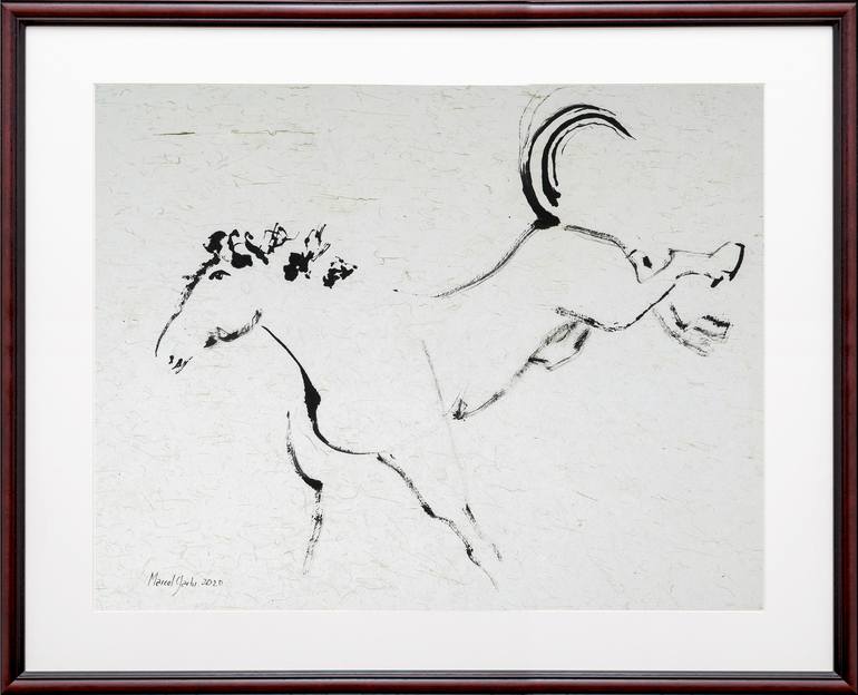 Original Minimalism Animal Drawing by Marcel Garbi