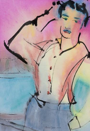 Original Men Paintings by Marcel Garbi