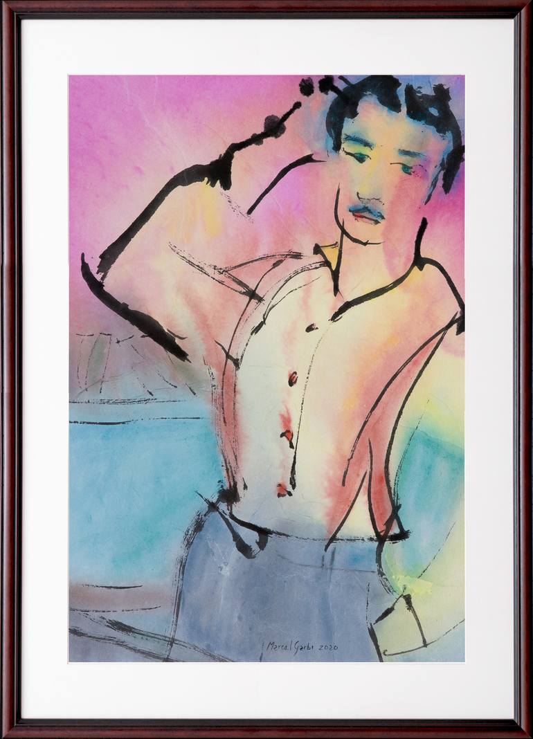 Original Men Painting by Marcel Garbi