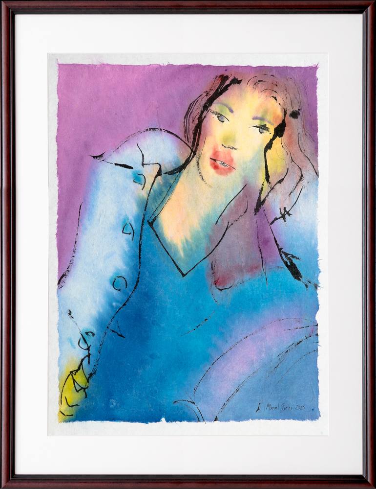 Original Women Painting by Marcel Garbi