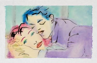 Original Minimalism Love Paintings by Marcel Garbi